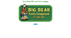 Desktop Screenshot of bigbearfamilycampground.com